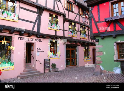 Kaysersberg France French Alsace Restaurant Hi Res Stock Photography