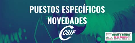 Csif Recopilaci N Puestos Espec Ficos