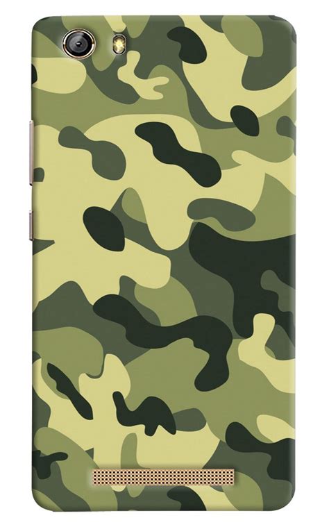 Printed Back Cover For Gionee Marathon M Lite Military Background