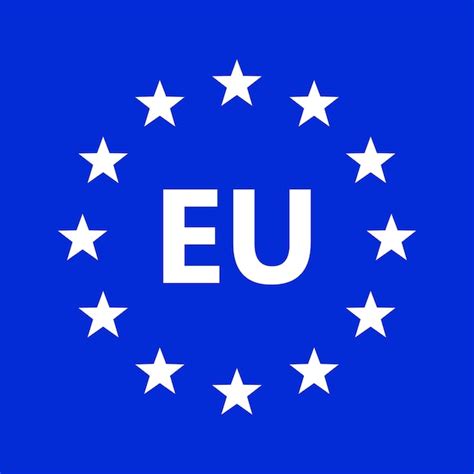 Logo De L union Européenne Illustration Vectorielle Vecteur Premium