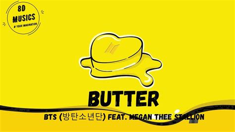 A Yellow Background With The Words Butter Written In Black On It And An