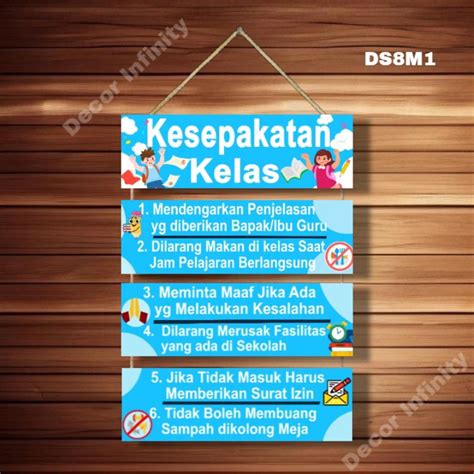 Jual Decor Infinity 20x24cm Kesepakatan Kelas 4 Susun Hiasan Pajangan