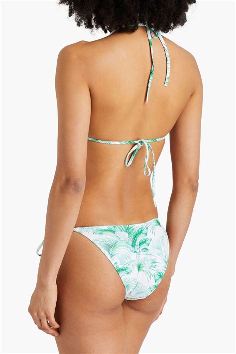 MELISSA ODABASH Key West Printed Low Rise Bikini Briefs THE OUTNET