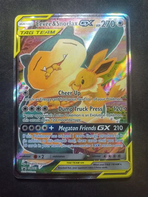 Pokemon TCG Eevee Snorlax Gx Tag Team Promo Aukro