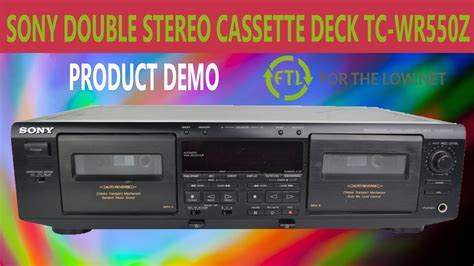 Sony Double Stereo Cassette Deck Player Recorder With Dual Digital Counter Product Demo Tc