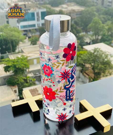 Buy Printed Glass Bottle Peo Magar Pyaar Se Design In Pakistan Gul Khan Truck Art