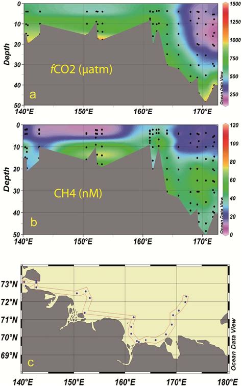 Distribution Of FCO 2 A And Dissolved CH 4 B At The Alongshore