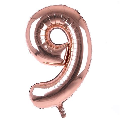 Number Balloons Giant Gold Rose Gold And Silver Foil Helium Number