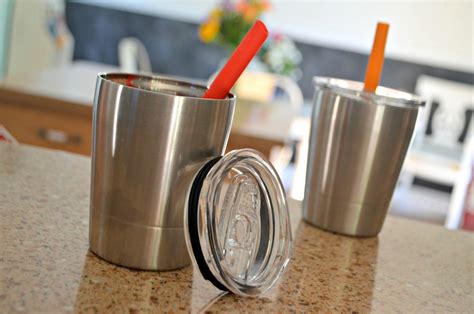 Amazon: TWO Stainless Steel Cups w/ Straws AND Lids Only $12.47 (Just $6.24 Each)