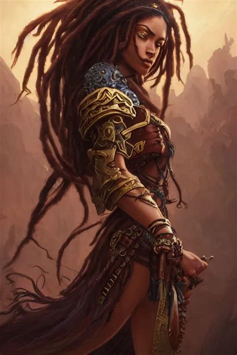 Dreadlock Warrior Princess Deep Focus D D Stable Diffusion Openart