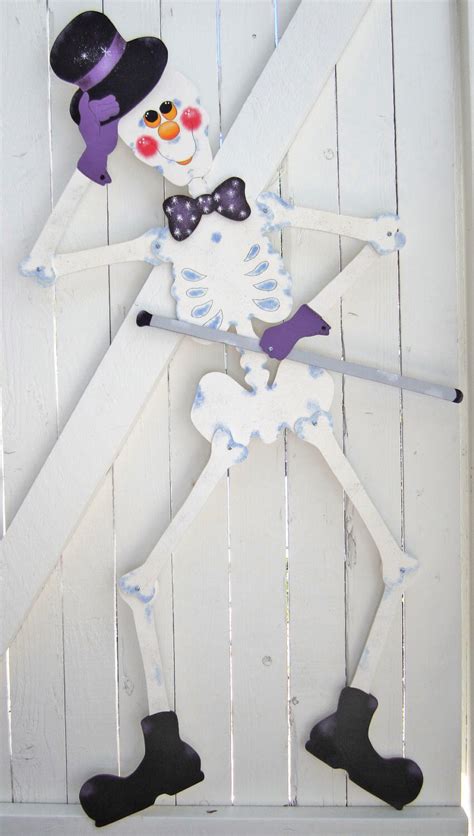 Halloween Skeleton Door Hanger Large Halloween Yard Art Etsy