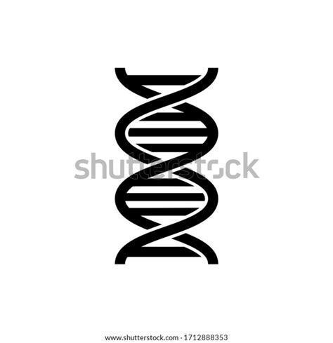 Dna Icon Trendy Flat Design Stock Vector Royalty Free 1712888353 Shutterstock