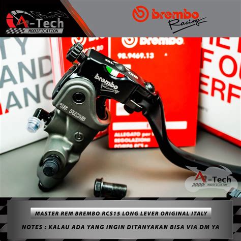 Jual Master Rem Brembo RCS 15 Kanan Long Lever Original ITALY Shopee