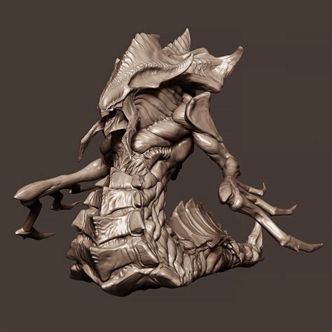 Hydralisk Wip Emil Klingberg Starcraft Zerg Fantasy Monster