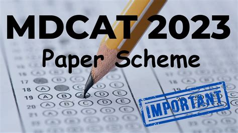 Mdcat Paper Scheme Must Watch Paper Pattern Mdcat Youtube