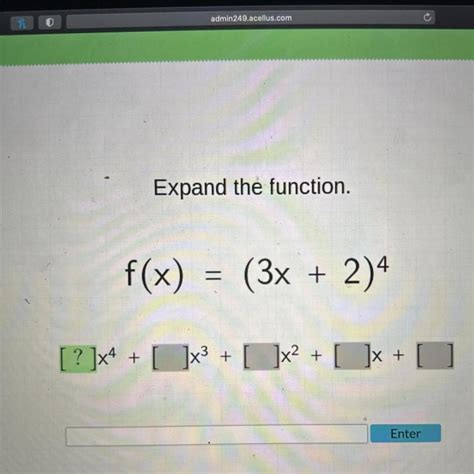 Expand The Function F X 3x 2 4