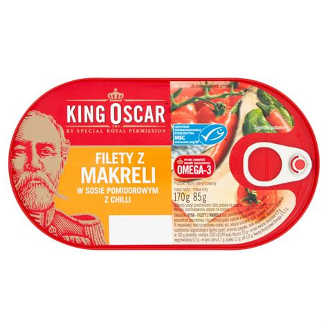 King Oscar Filety Z Makreli W Sosie Pomidorowym Z Chilli G