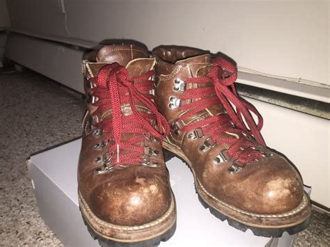 Vintage Vintage Leather Vibram Sole Hiking Boots | Grailed