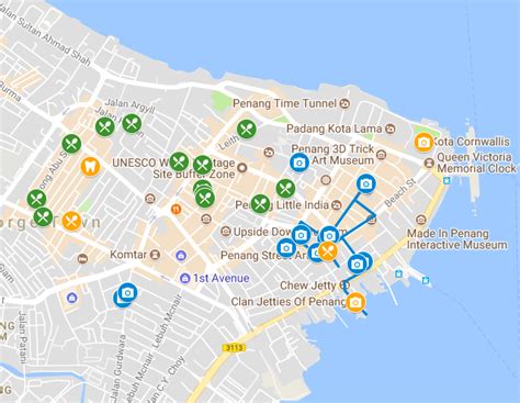 Best Things About Georgetown Penang Plus Street Art Street Food Map