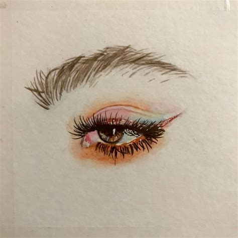 Малюнок ока аквареллю Drawing of eye watercolor | Eye drawing, Drawings ...