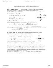 Physics Homework Study Problems Solutions Course Hero