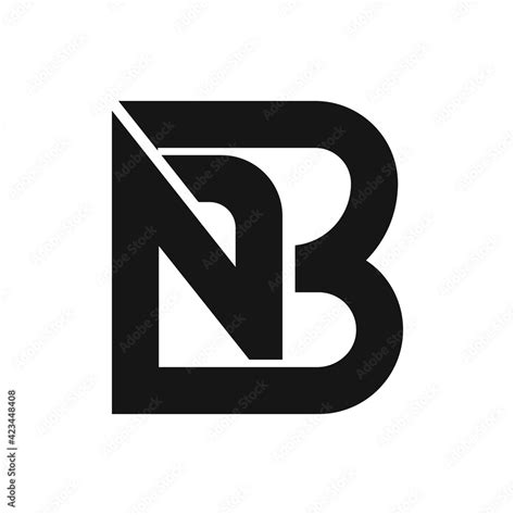 Initial Bn Letter Logo Vector Template Design Creative Abstract Letter