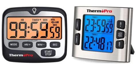 Thermopro Tm Digital Kitchen Timer With Dual Countdown Timer