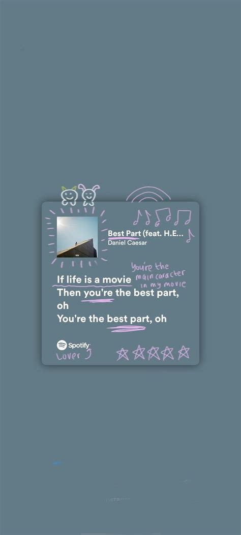 Daniel Caesar - Best Part (lyrics) | Lirik lagu, Lagu, Lirik