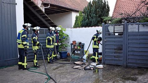 Feuer in Gifhorn greift von Mülltonnen auf Hecke über