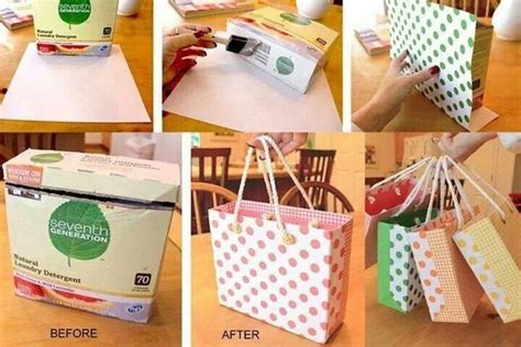 Recycle Cereal Boxes Into Bags Reuse Recycle Repurposed Upcycled