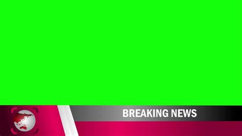 Breaking News Lower Third On Planet Earth Intro Title Animation K