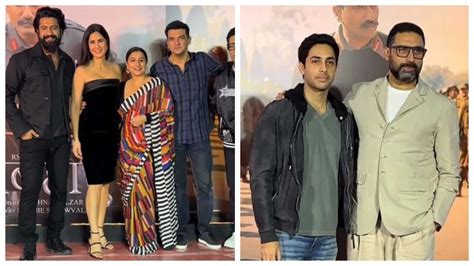 Sam Bahadur Screening Vicky Kaushal Katrina Kaif Win Hearts In Black