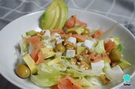 Ensalada De Aguacate Y Salm N Receta F Cil Y Saludable