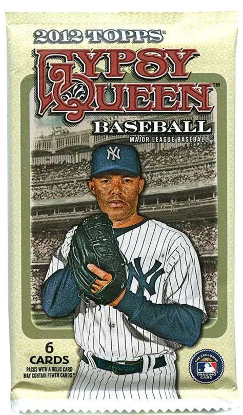 MLB Topps 2012 Gypsy Queen Baseball Trading Card Pack 6 Cards ToyWiz