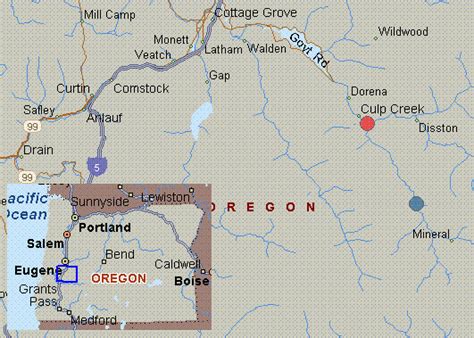 Map Of Lane County Oregon - Maping Resources