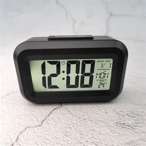 Mini Music Digital Alarm Clock Backlight Snooze Mute Calendar Desktop