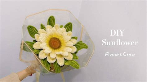 Diy Sunflower How To Make Giant Cream Sunflower With Pipe Cleaners