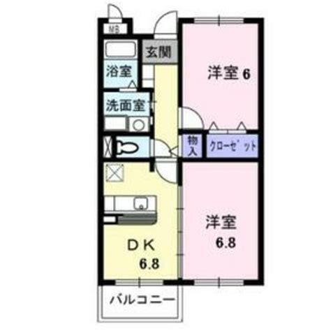 グラン・エトワール 広島県広島市佐伯区五日市町大字上河内 47万円／2dk 洋室6．8畳洋室6畳dk6．8畳／4644㎡｜賃貸