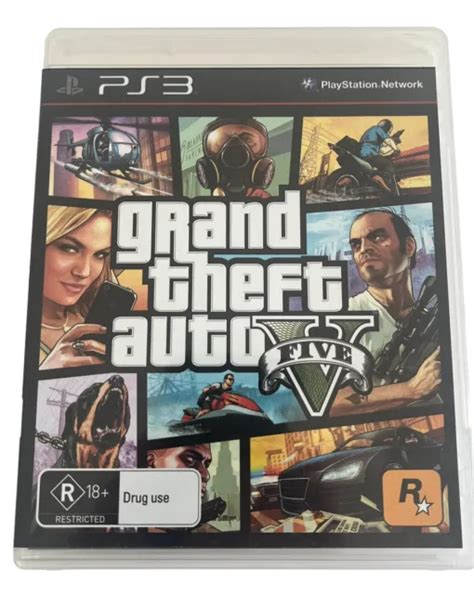 Grand Theft Auto V Gta Sony Playstation Ps Game Vgc W Map