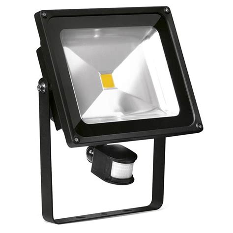 Aurora Lighting Helius PIR 50W Cool White Adjustable LED Floodlight At