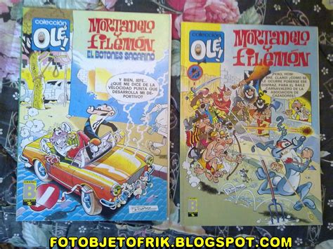 Fotos objetos frikis Mortadelo y Filemón varios tebeos