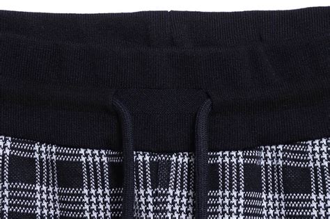 Checked Jacquard Trousers Hypeunique Reps