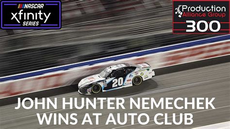 John Hunter Nemechek Wins At Auto Club YouTube