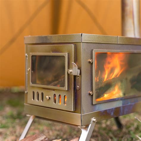 TIMBER Tent Stove | Portable Titanium Wood Stove for Backpacking | POMOLY