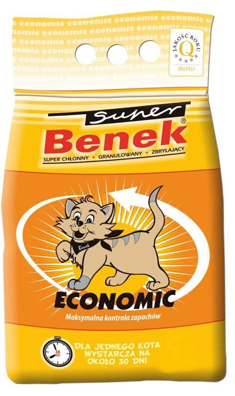 Żwirek bentonitowy Super Benek Economic Naturalny 25 L Certech