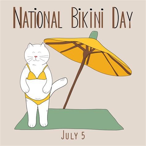 National Bikini Day Vector Art At Vecteezy