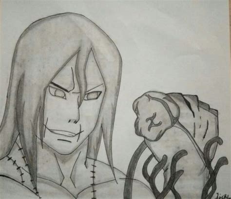 Drawing Of Unmasked Kakuzu Art Request No 2 Naruto Amino