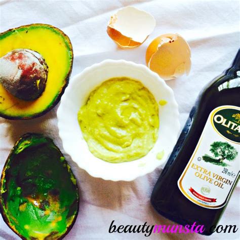 Avocado Egg And Olive Oil Hair Mask For Hair Growth And Shine Beautymunsta Free Natural