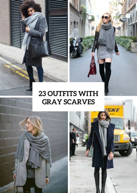 23 Awesome Outfits With Gray Scarves Styleoholic