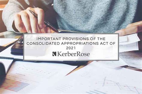 Consolidated Appropriations Act 2021 Kerberrose